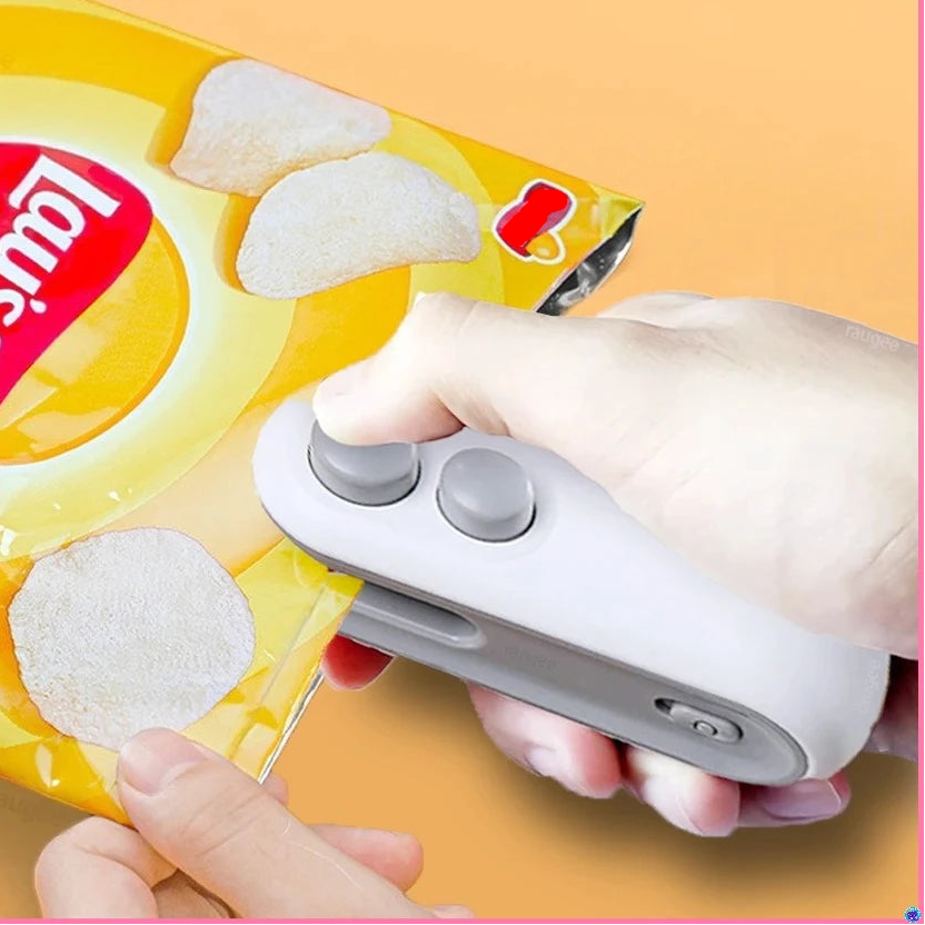 Mini Plastic Bag Sealer Rechargeable 2 in 1 Bag Heat Sealer With Cutter Portable Thermal Sealer Plastic Bags Sealant Machine